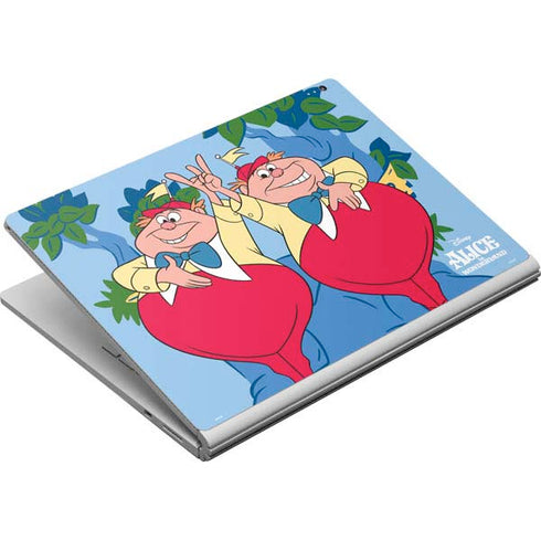 Disney Alice in Wonderland Tweedle Dee and Tweedle Dum Surface Book Skin
